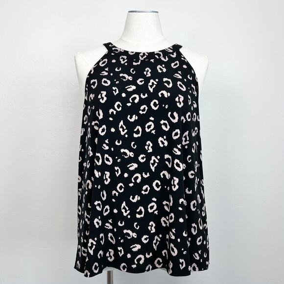 Torrid Black Leopard Sleeveless Halter Top - Picture 2 of 10